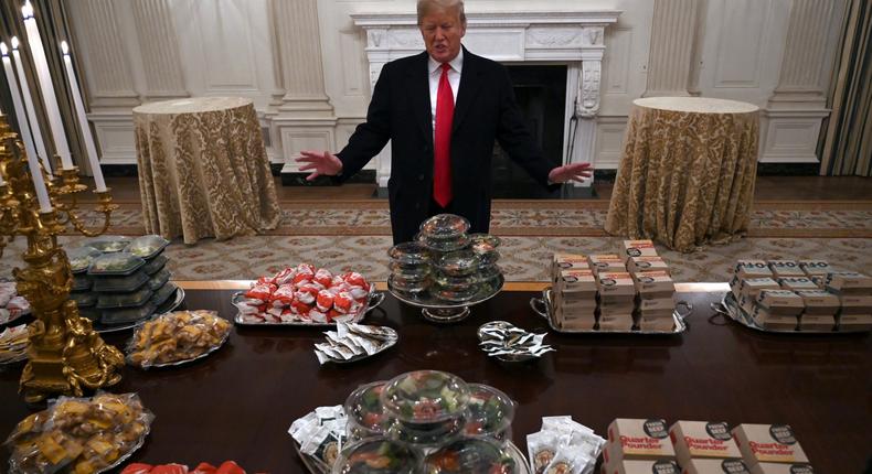 Trump fast food Clemson