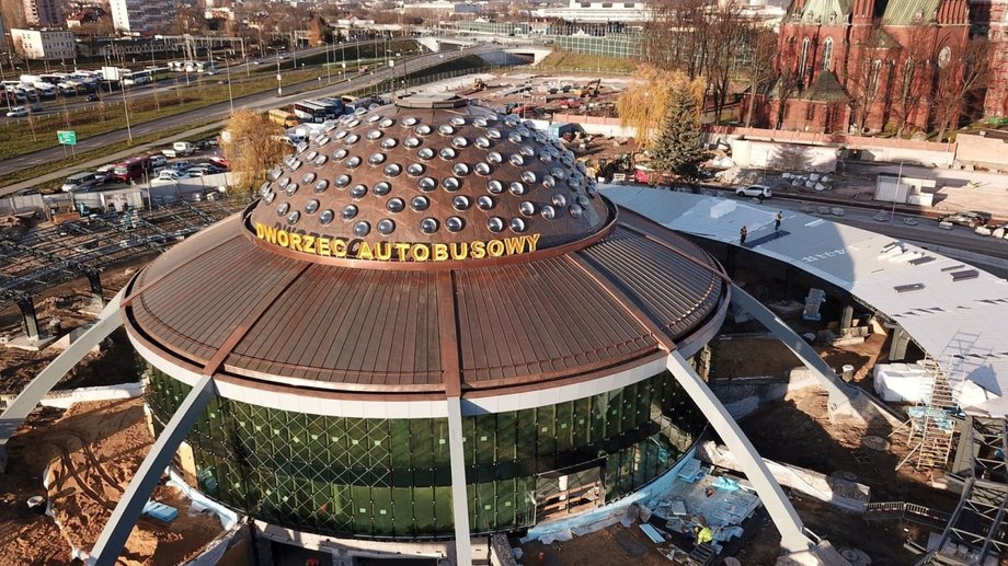 Dworzec Autobusowy w Kielcach zwany Ufo