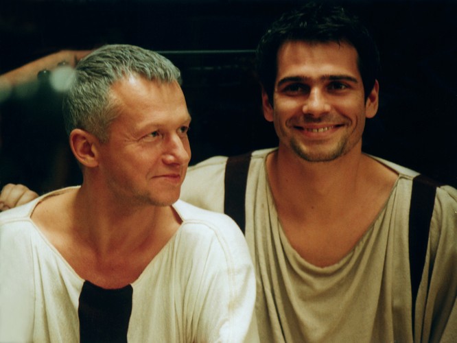 Bogusław Linda i Paweł Deląg w 'Quo Vadis'