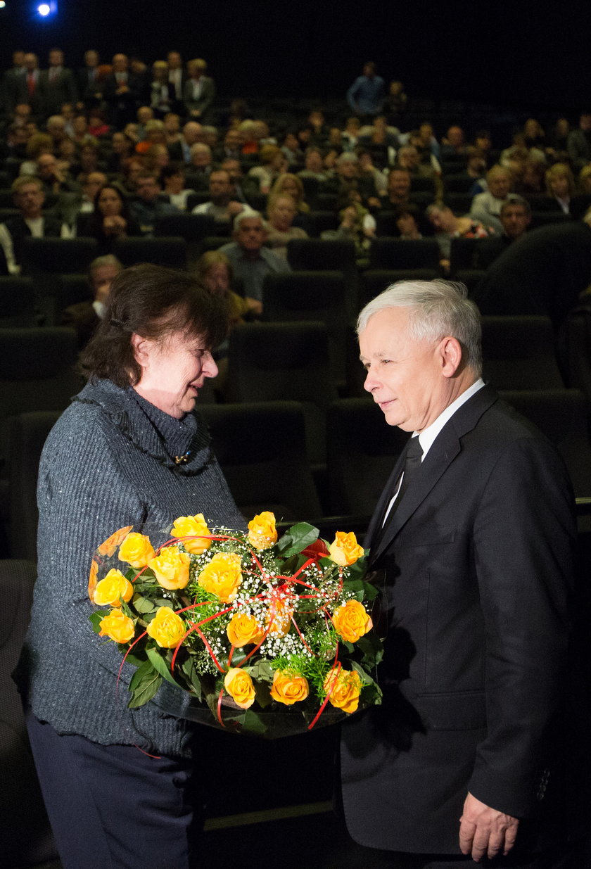 Jarosław Kaczyński i Anna Religa