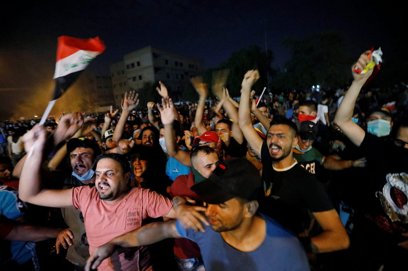 Krwawe protesty w Iraku