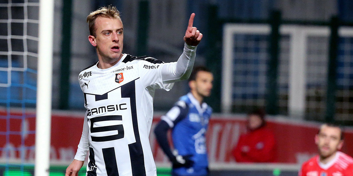 Kamil Grosicki strzelił gola w meczu Stade Rennes z Troyes pięć minut po wejściu na boisko