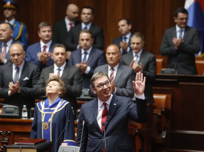 Aleksandar Vučić danas na inauguraciji