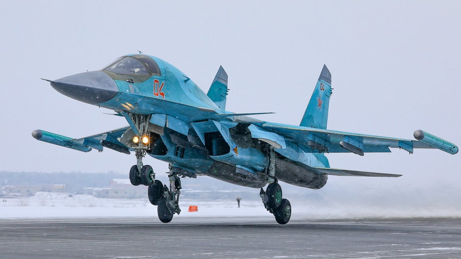 Rosyjskie lotnictwo straciło podczas wojny z Ukrainą około 25 samolotów uderzeniowych Su-34