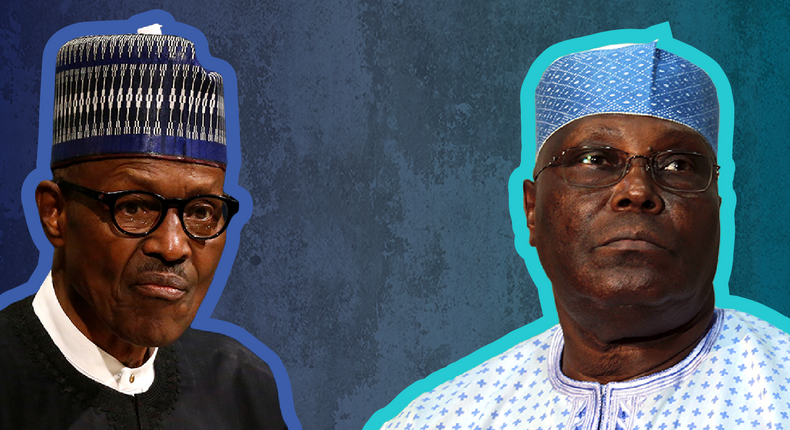 President Muhamamdu Buhari and his main challenger, Atiku Abubakar (Eurasia group)