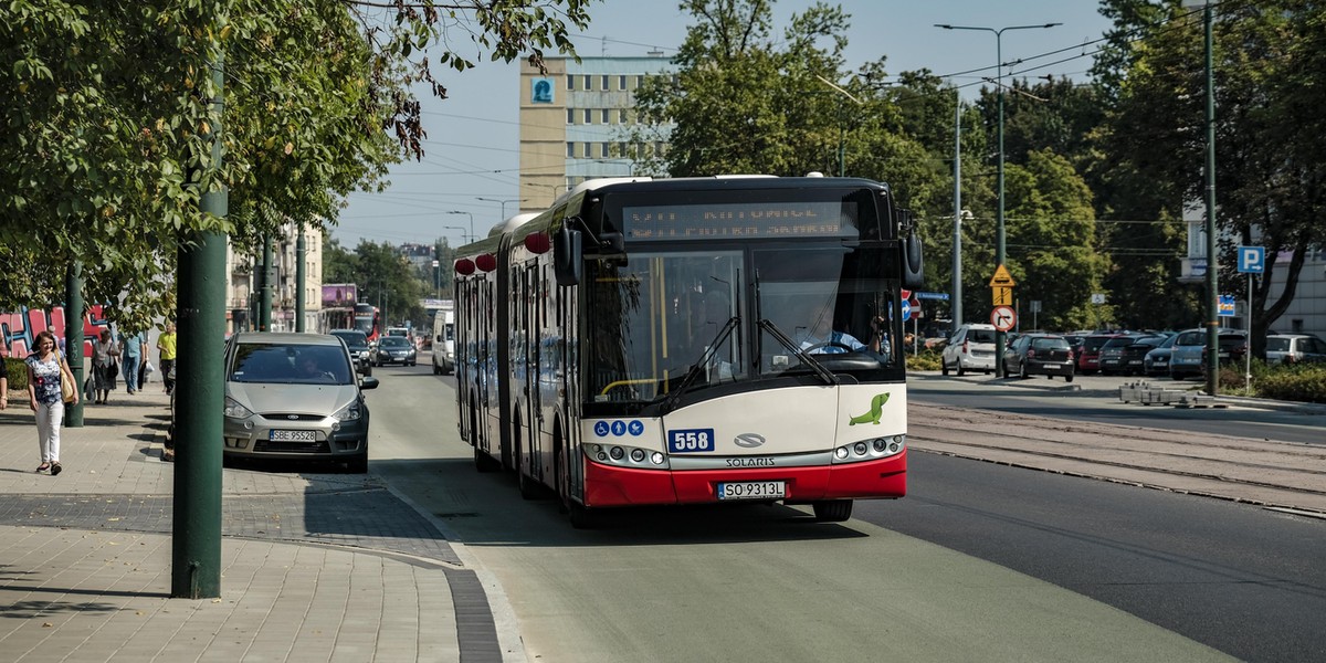 Sosnowiec. Pierwsze buspasy i inteligentne przejscia dla pieszych