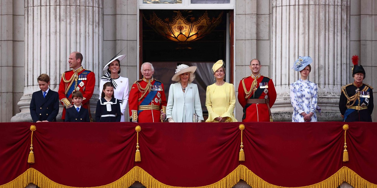 Trooping the Colour 2024 - urodziny Katola. Smutne wystąpienie na balkonie.