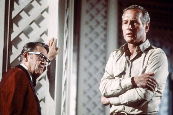 William Holden jako Jim Duncan w filmie "Płonący wieżowiec" (1974)