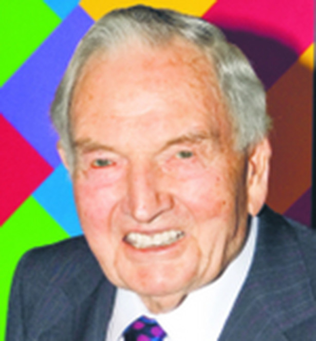 David Rockefeller Senior, nestor jednej z najbardziej wpływowych rodzin w Stanach Zjednoczonych. Dorobił się jeszcze w tradycyjnej branży: był bankowcem bloomberg