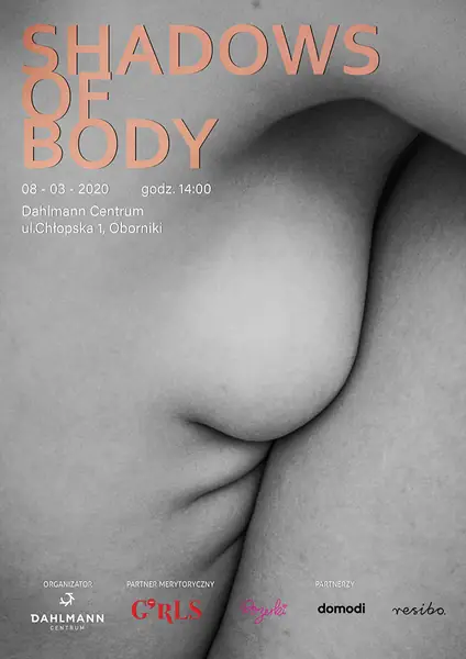 Plakat wystawy &quot;Shadows of body&quot;