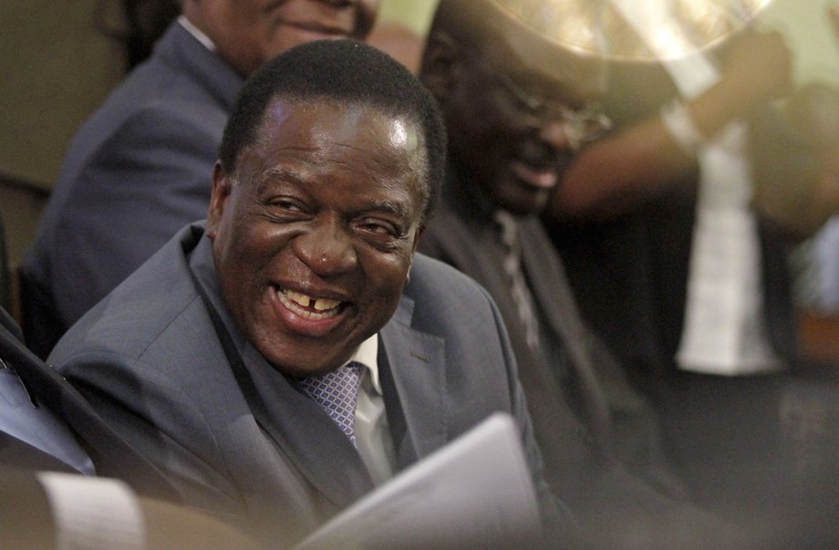 Emmerson Mnangagwa, the former vice president of Zimbabwe.