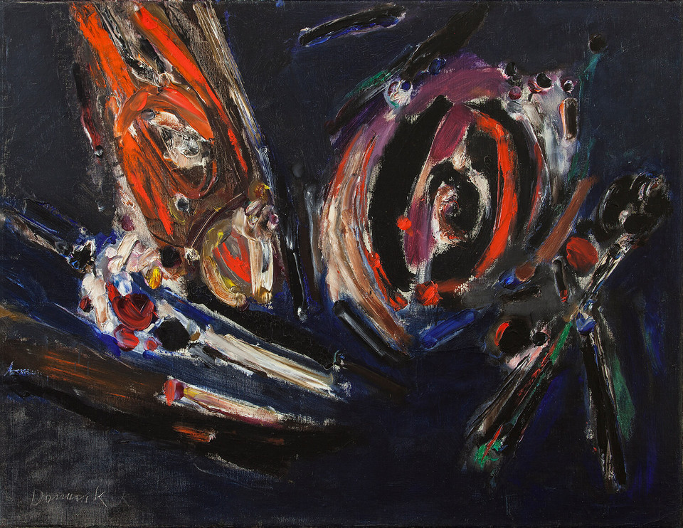 Tadeusz Dominik, Bez tytułu, ok 1958, olej, płótno, 60 x 79 cm
