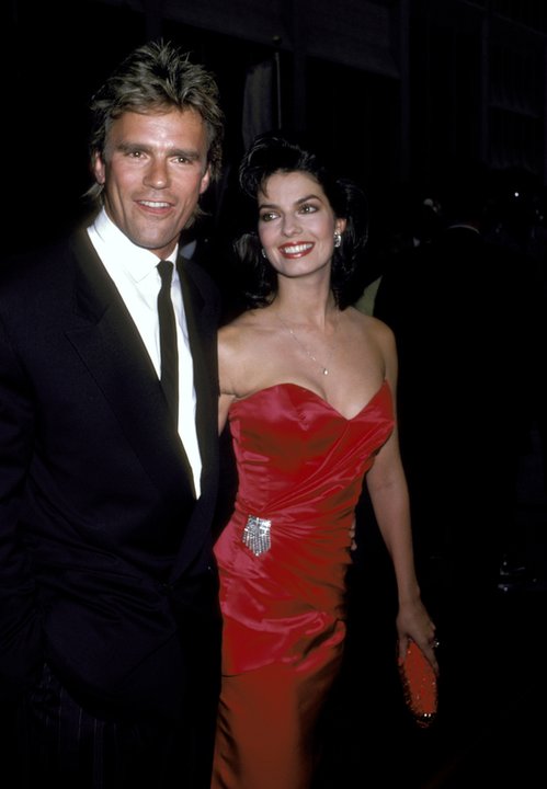 Richard Dean Anderson i Sela Ward w 1986 r.