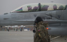 Pierwsze lądowanie F-16 w Łodzi