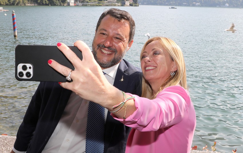 Mateo Salvini i Đorđa Meloni u Černobiju 2021.