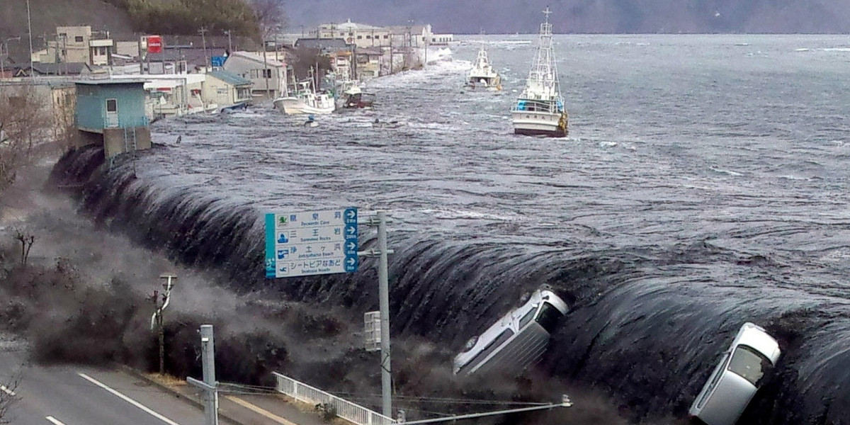 Tsunami w Japonii.