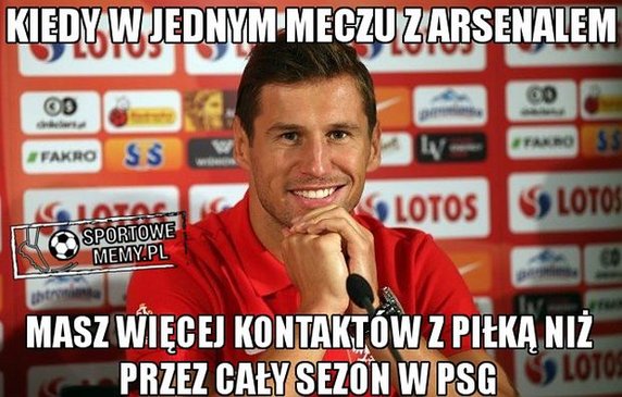 Grzegorz Krychowiak bohaterem memów