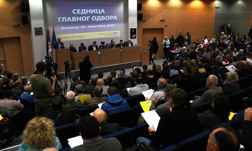 Demokratska stranka sednica glavnog odbora