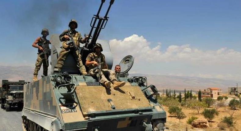 Lebanese army says kills five militants at Syria border
