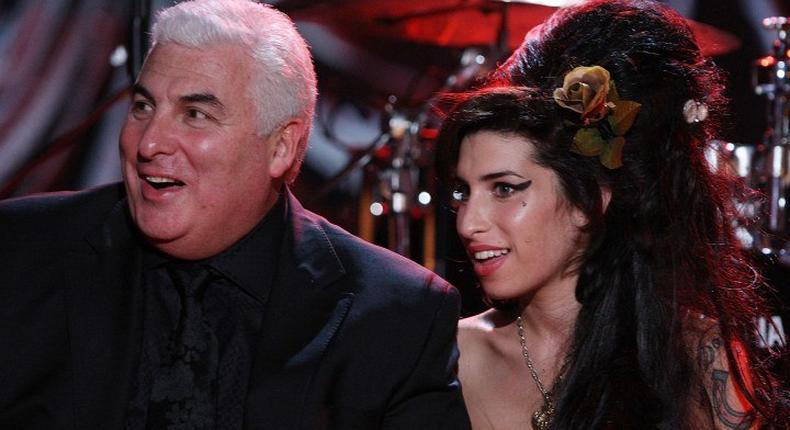 Amy Winehouse and her father, Mitch, in 2008
