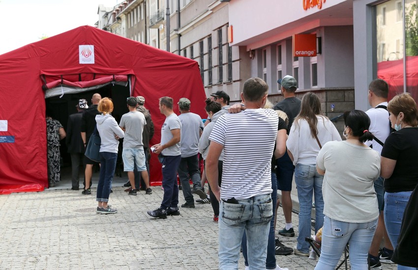 Red za vakcinu u Zakopanima