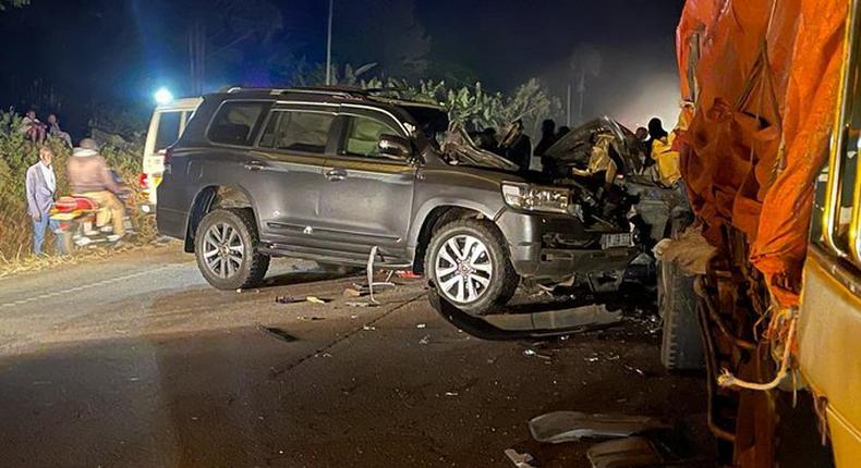 Aponye was killed in a car crash on Thursday evening
