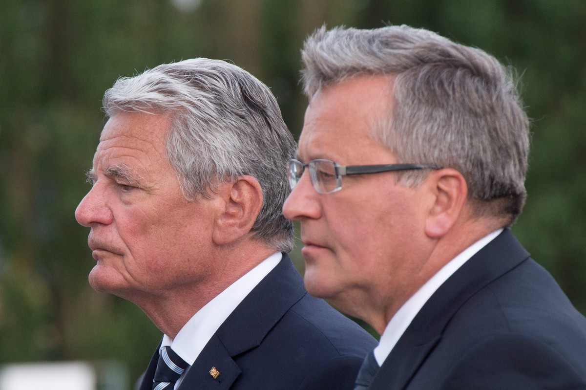 Prezydent Niemiec Joachim von Gauck i prezydent Polski Bronisław Komorowski