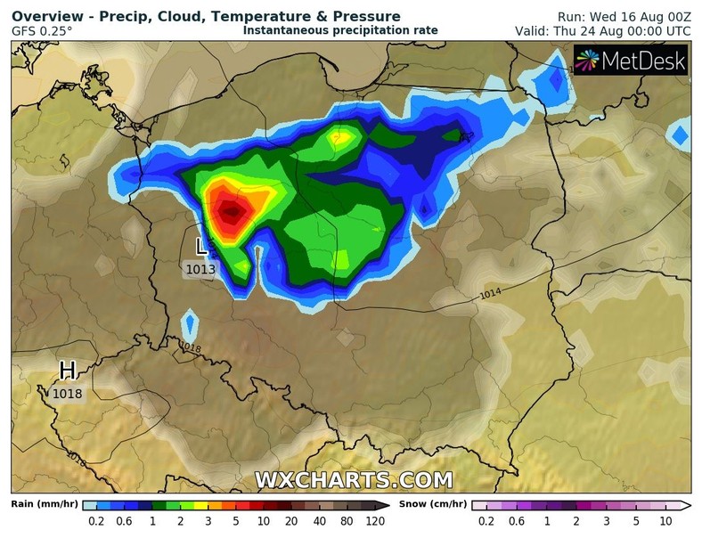 Dopiero w drugiej połowie przyszłego tygodnia mogą przejść burze, które ostatecznie położą kres męczącej temperaturze