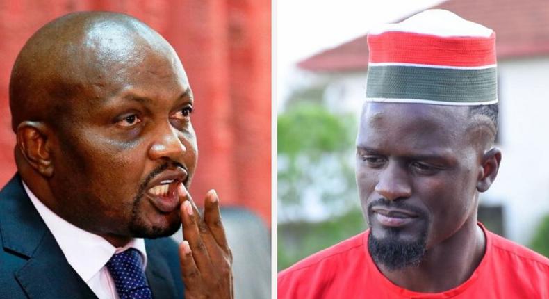 Moses Kuria tickles Mariga after losing Kibra by-election