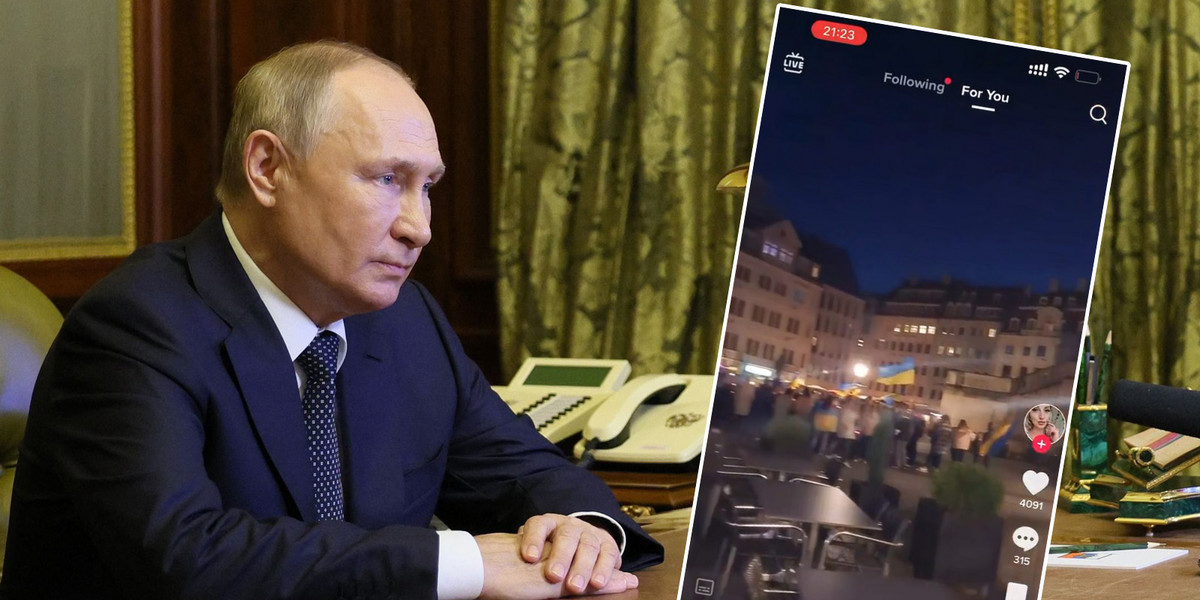 Rosyjska tiktokerka skomentowała proukraiński wiec w Niemczech. Zaapelowało do prezydenta Rosji, Władimira Putina.