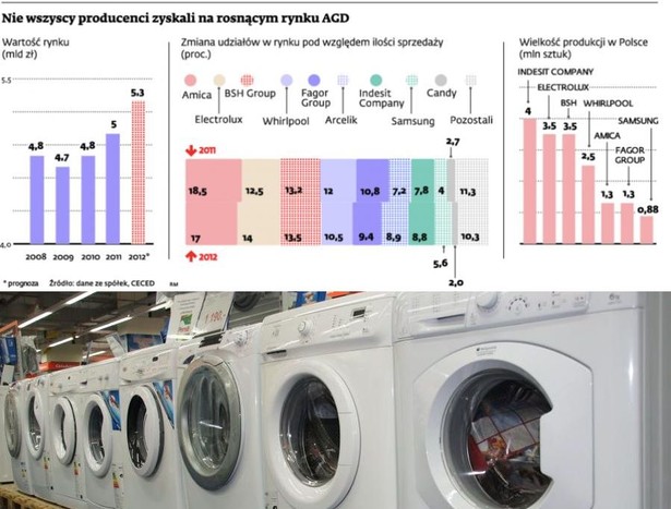 Nie wszyscy producenci zyskali na rosnącym rynku AGD