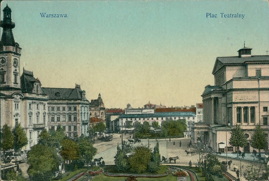 Plac Teatralny w 1912