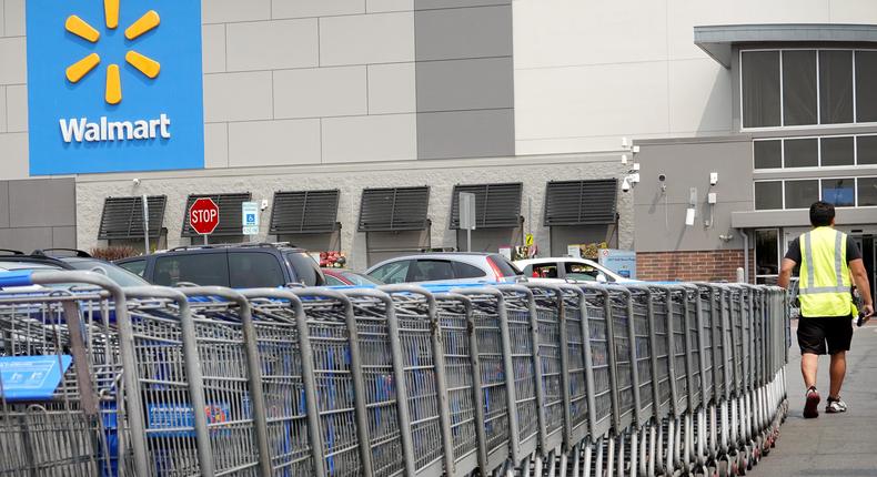 Customers can refuse to show receipts for purchases at Walmart.Scott Olson/Getty Images