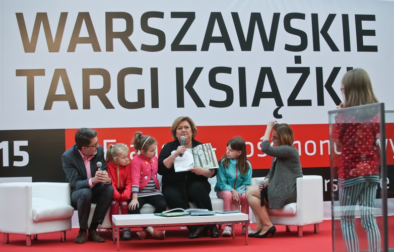 Anna Komorowska na targach książki