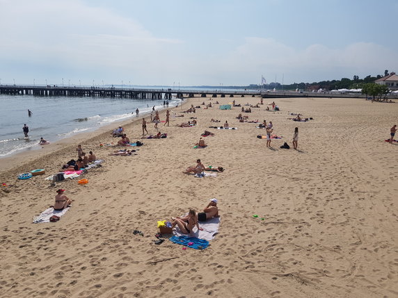 Plaża w Sopocie