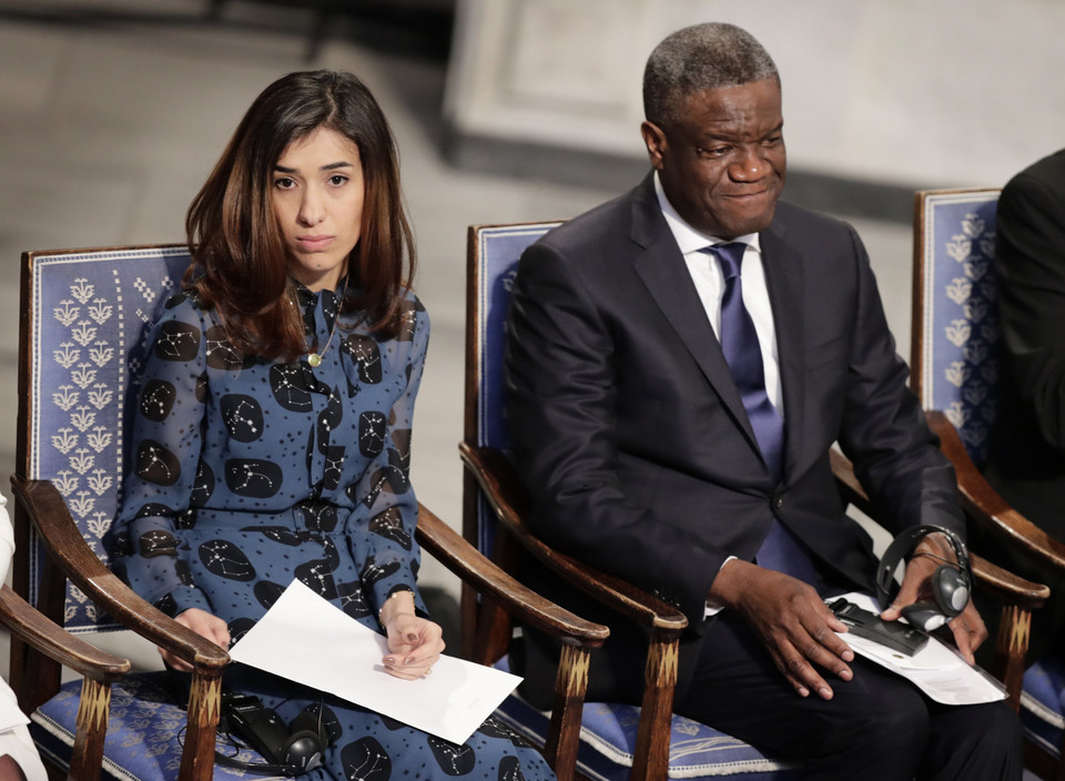 2018 r. Nadia Murad, Denis Mukwege