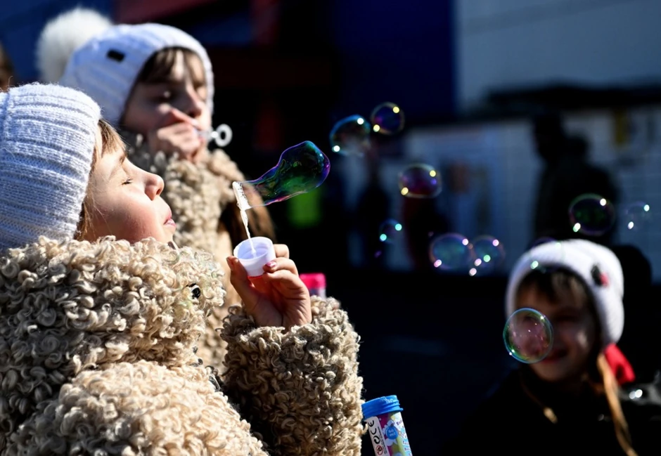 Ukrajinske izbeglice u Poljskoj u martu 2022.
