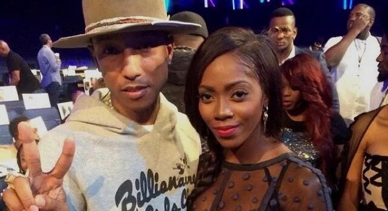 Legendary American producer, Pharrell Williams says a song off Tiwa Savage's upcoming EP is a classic. (TBD)