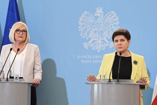 Joanna Kopcińska i Beata Szydła