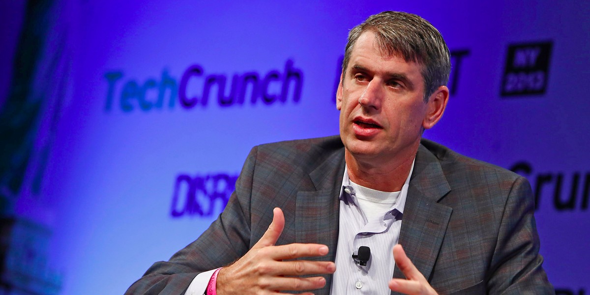 Bill Gurley of Benchmark Capital speaks onstage at the TechCrunch Disrupt NY 2013 at The Manhattan Center on April 29, 2013 in New York City. (Photo by Brian Ach/Getty Images for TechCrunch)