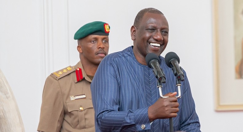 President William Ruto addressing regional and county commissioners at State House, Nairobi