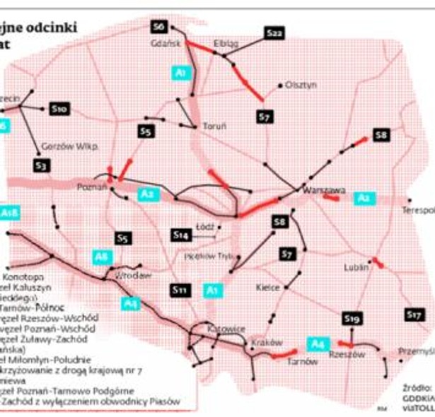 Od 1 lipca dołączą kolejne odcinki elektronicznych opłat dla pojazdów ciężarowych