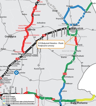 Pierwszy odcinek Via Carpatii na Podlasiu. Jest umowa na realizację S19 [MAPA]