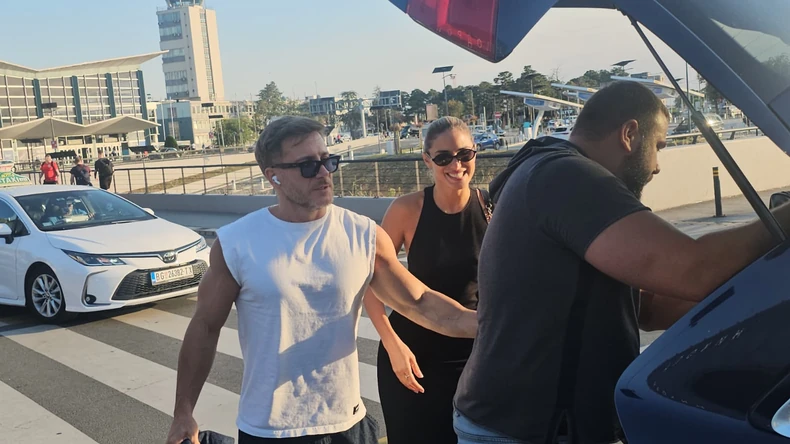 Saša Kovačević sa devojkom