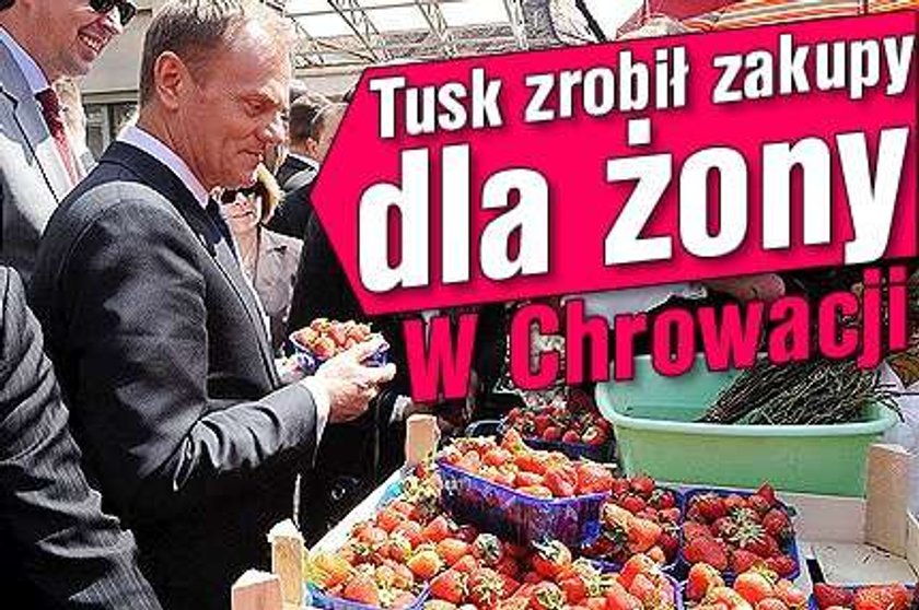 Tusk zrobił zakupy dla żony. W Chrowacji