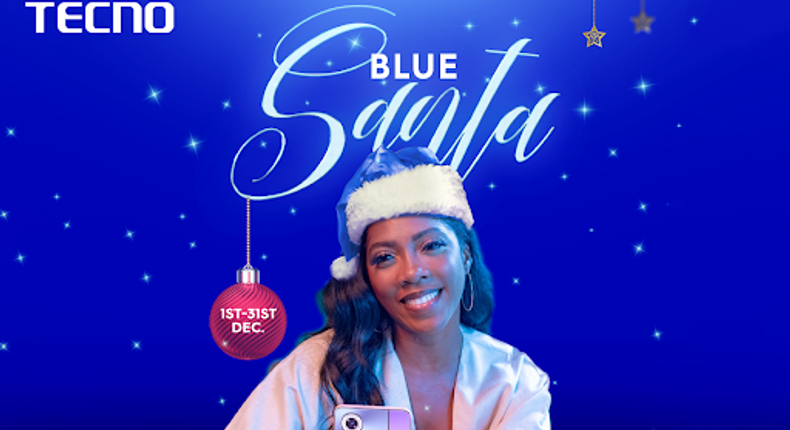 Amazing surprises await lucky customers in the TECNO Blue Santa promo.