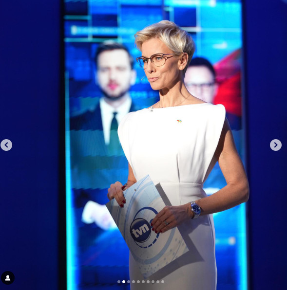 Anita Werner prowadziła wieczór wyborczy w TVN-ie. Pokazała kulisy