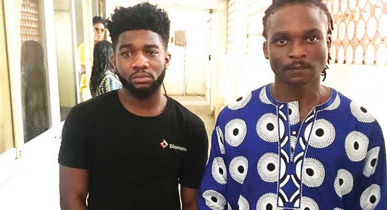 25-year-old Don-Chima George, and 28-year-old Razaq Oluwaseun Oke, the alleged rapists. (Guardian Nigeria)