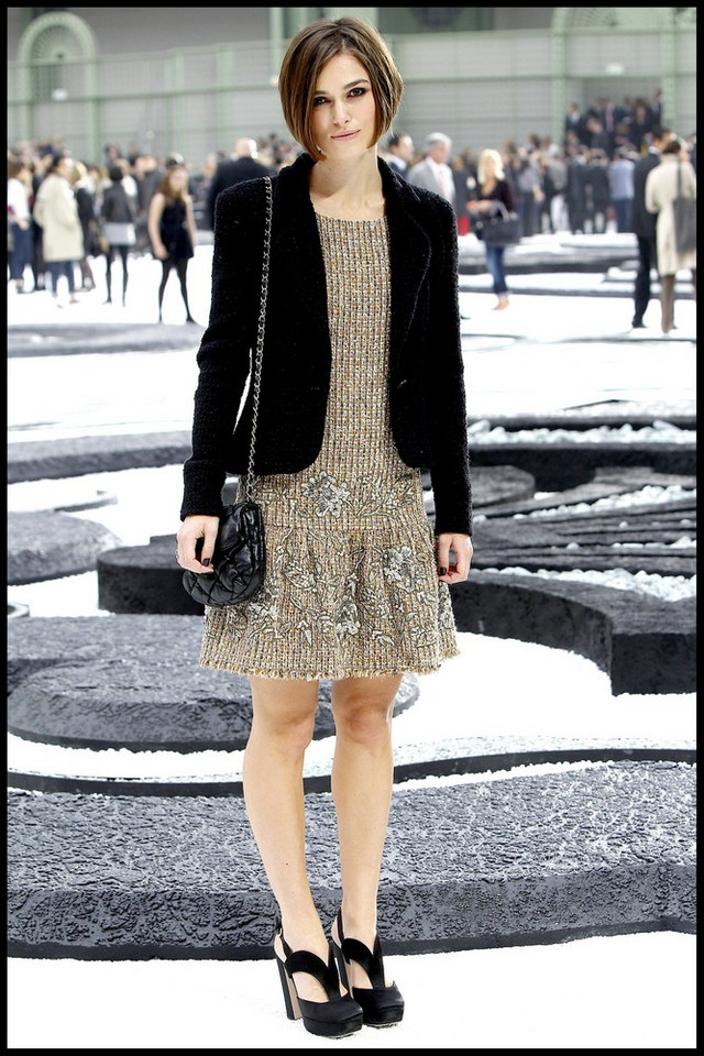 Keira Knightley na Paris Fashion Week