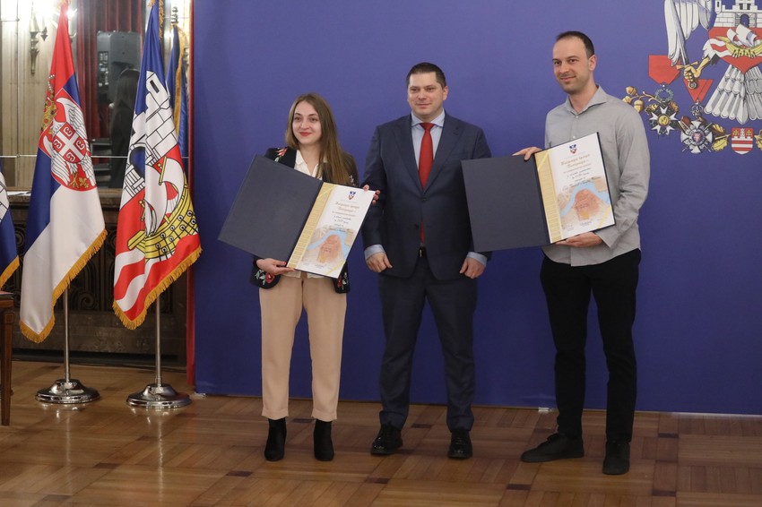  Olgi Janković i Damjanu Jovičinu dodeljena nagrada za stvaralaštvo mladih u oblasti umetnosti